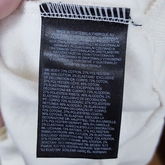 THE NORTH FACE Sweatshirt Mens Large White Dune 1/4 Pullover EVOLUTION Logo - Picture 5 of 8